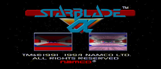 Starblade Alpha Title Screen